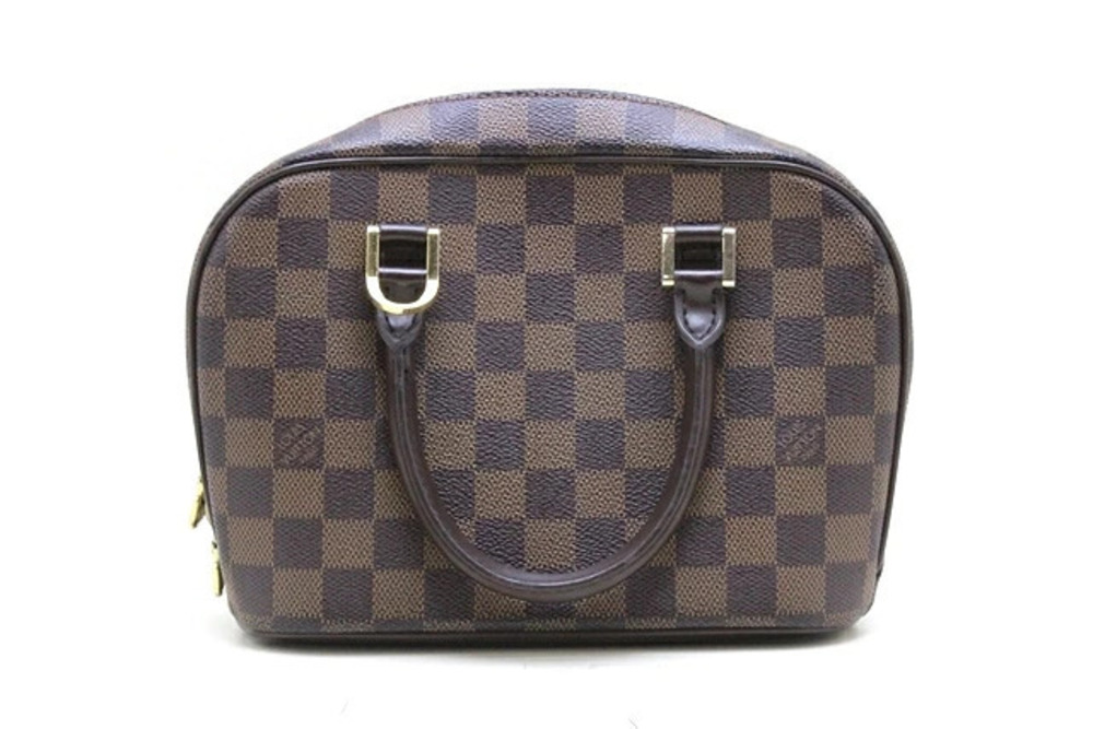 LOUIS VUITTON Salia Handbag Damier Ebene Brown